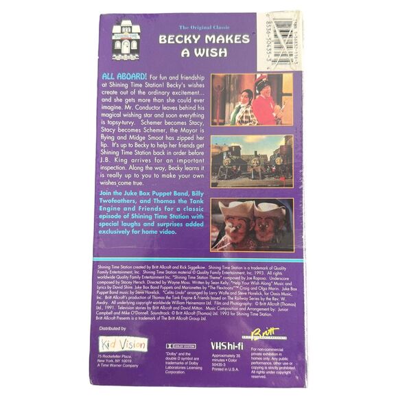 Shining Time Station: Becky Makes a Wish Thomas Tank‎ Engine VHS Tape 1993 Train - Picture 4 of 8